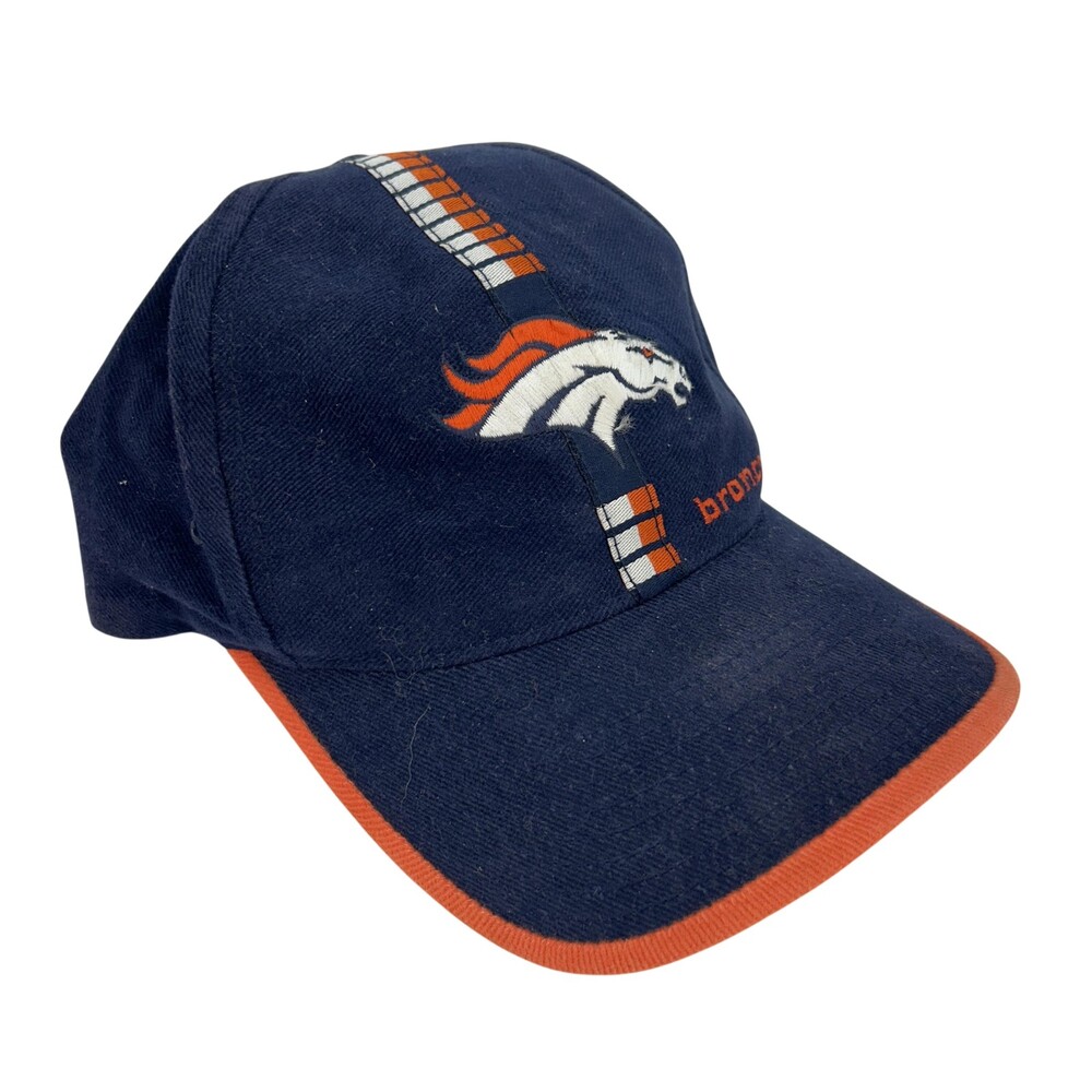 Vintage Denver Broncos Hat Cap Strap Back Mens One Size NFL Logo Athletic